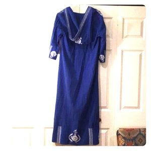 Embroidered kimono/robe/beach cover-up with hood